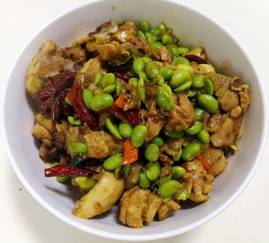 毛豆烧鸡