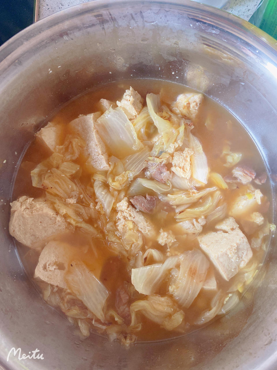 大白菜炖冻豆腐