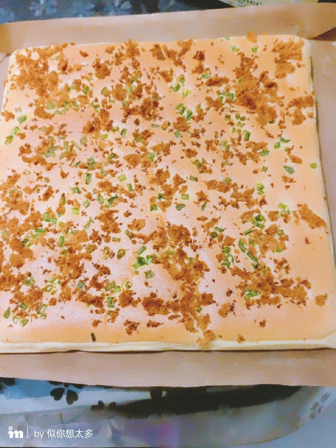 香葱肉松蛋糕卷