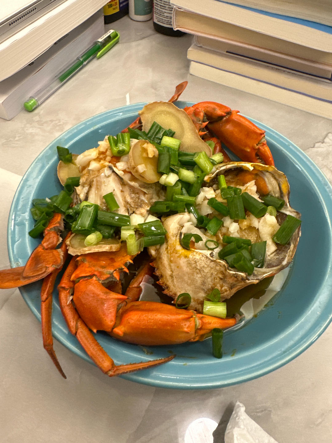比酒店还美味的葱油膏蟹