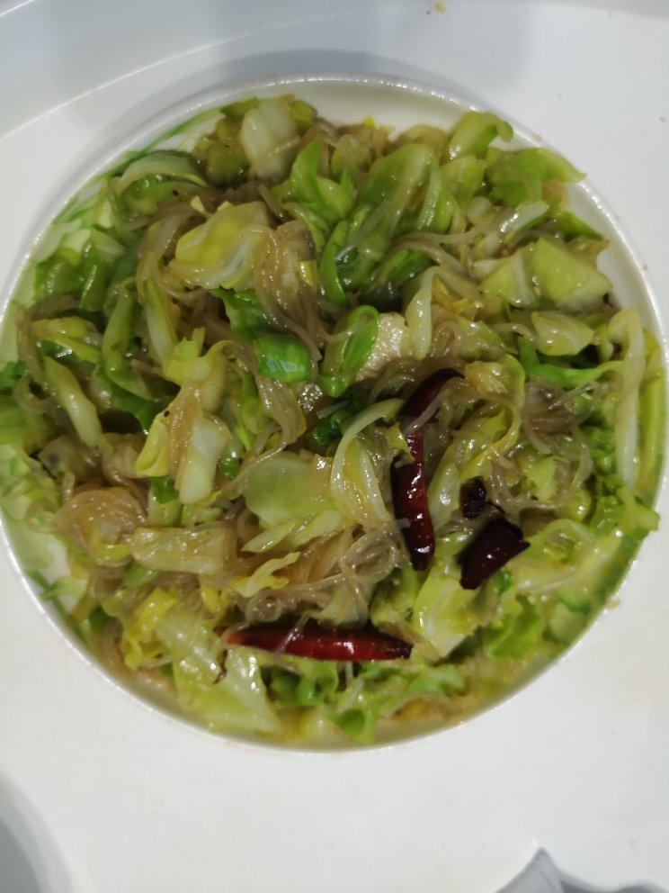 圆白菜炒粉(米饭的好朋友)