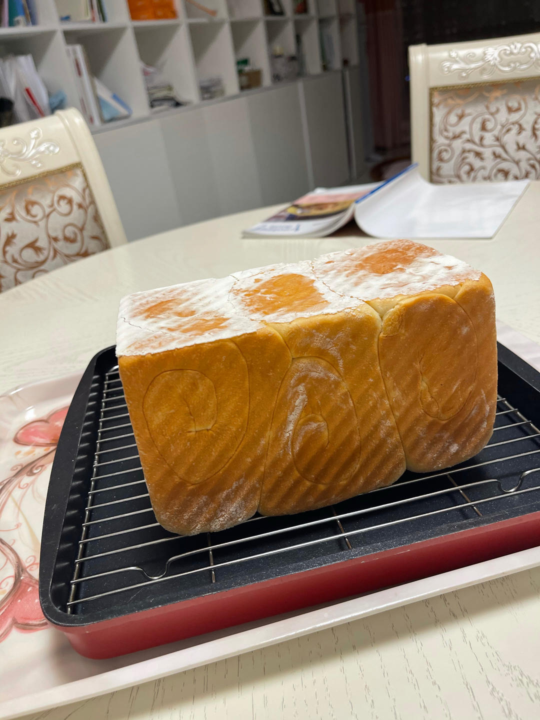 450g吐司面包（轻松手揉，无需面包机，初学者）