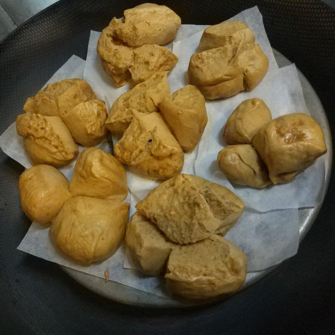 妥妥的红糖开花馒头（酵母版）