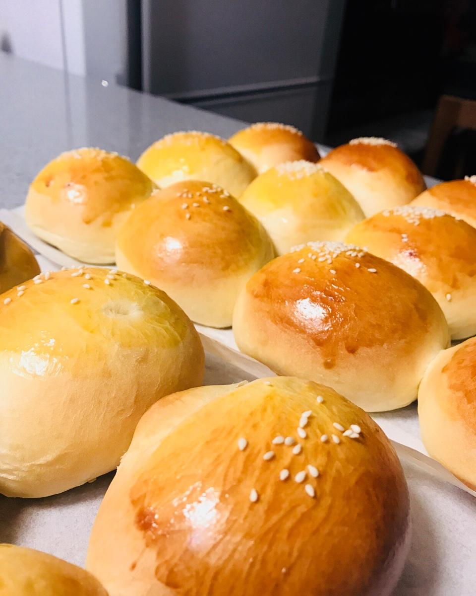 鲜奶油小餐包（一次发酵）