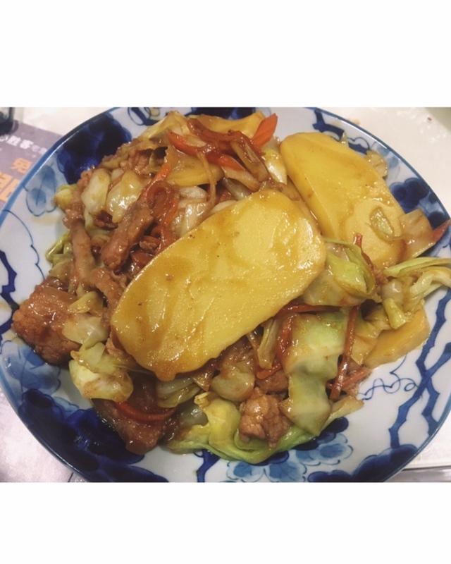 炒平阳黄年糕