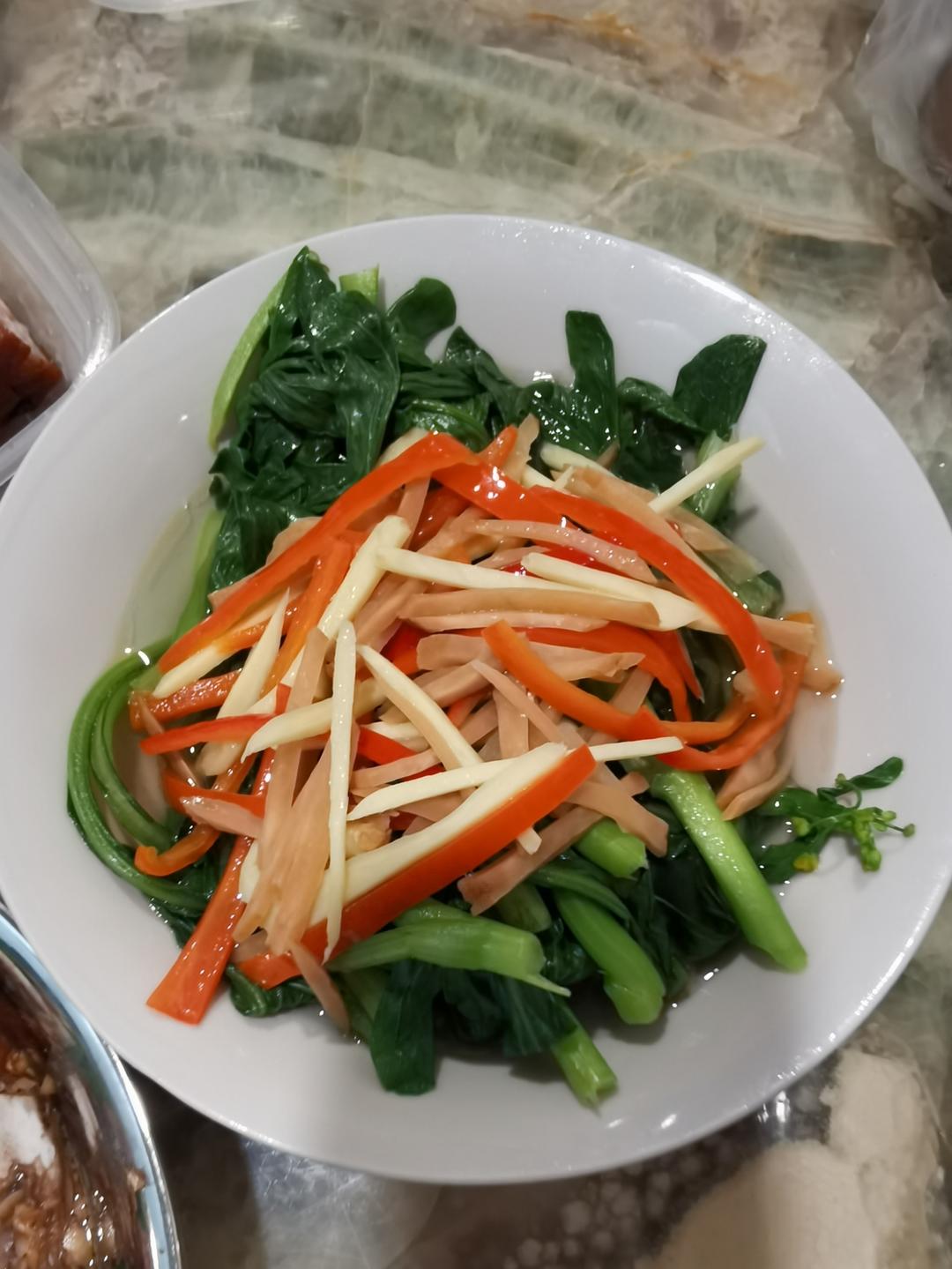 粤菜师傅教的「盐水菜心」，妥妥的饭店口味！