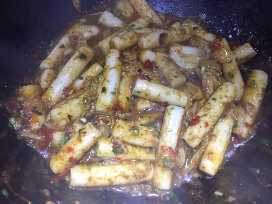 韩国泡菜炒年糕
