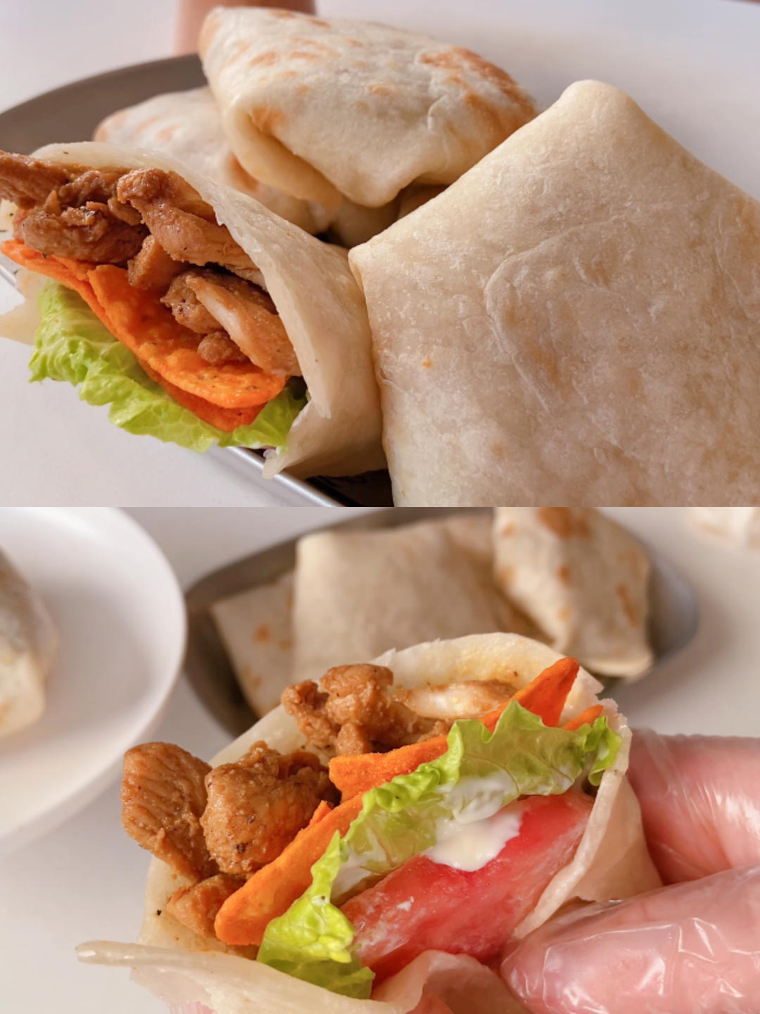 想吃嫩牛五方自己做，万能卷饼柔软又劲道，太赞了