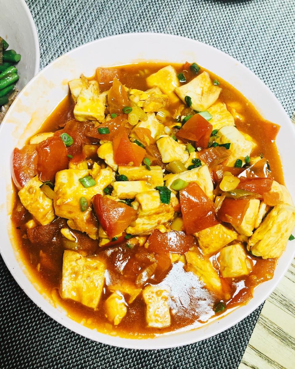 西红柿烧豆腐