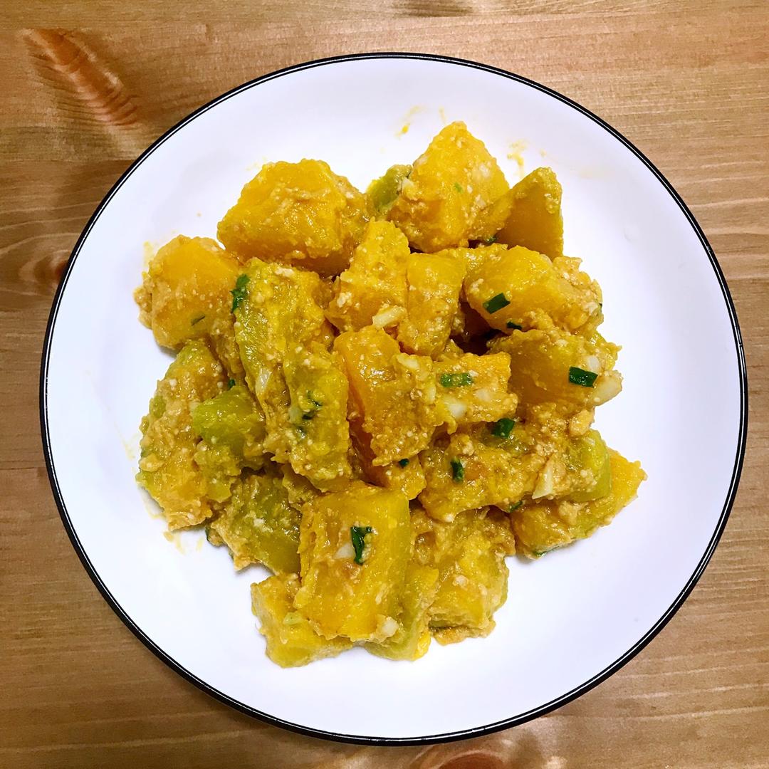 飘yang做的咸蛋黄炒南瓜