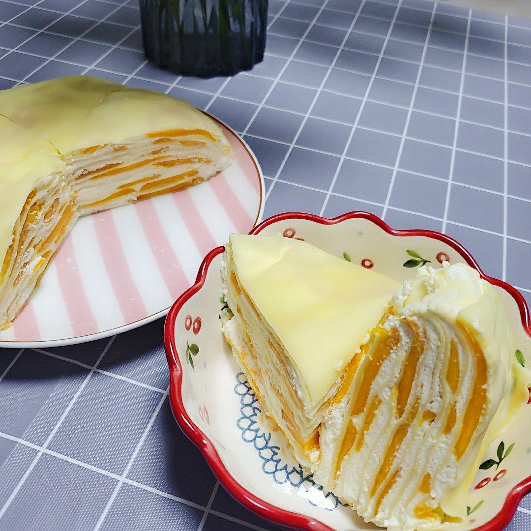 芒果千层蛋糕，100%成功告别煎皮无能