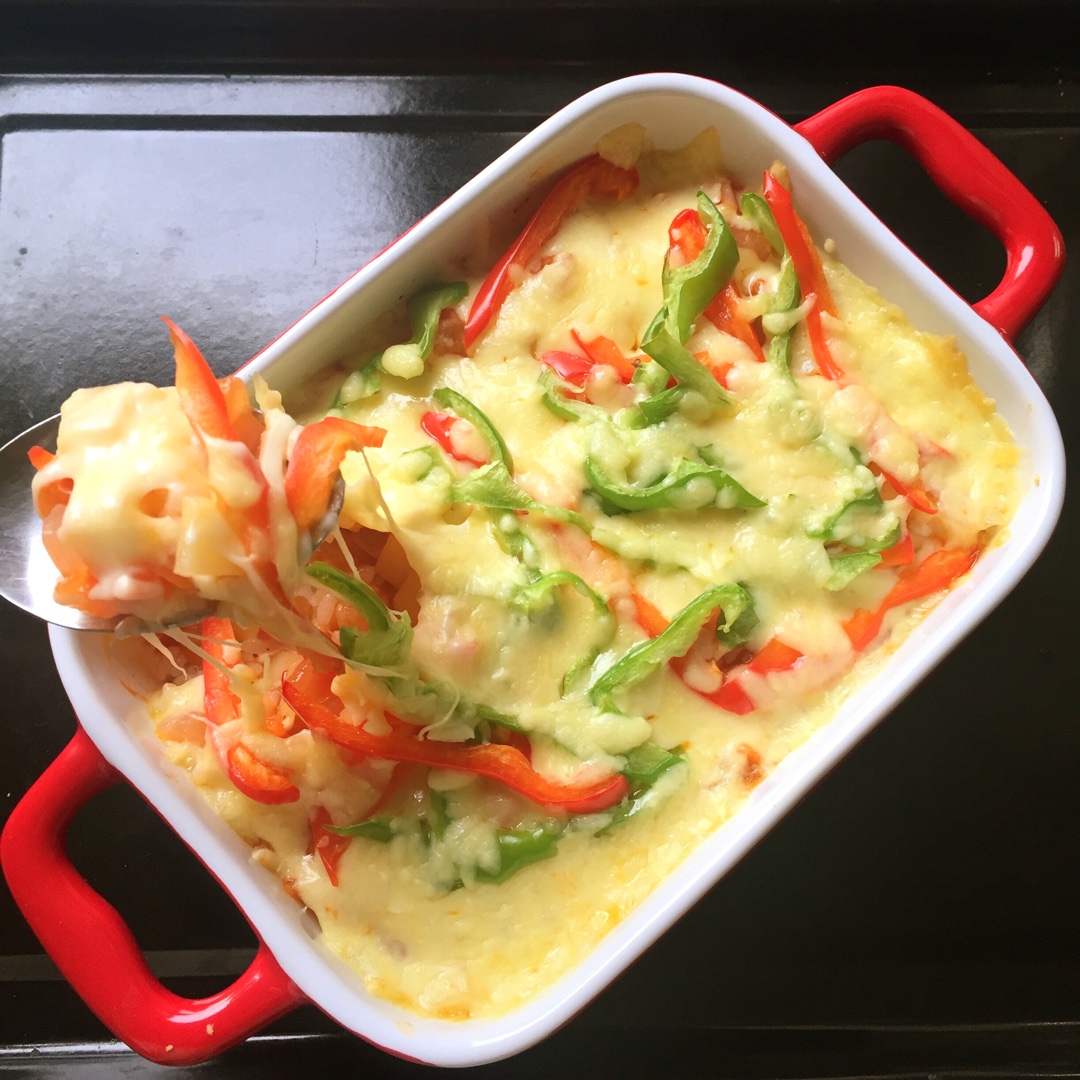 番茄鸡肉浓情焗饭【两人份】