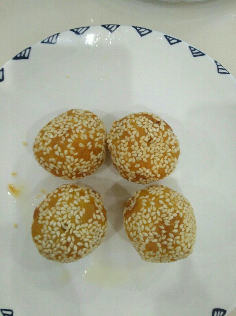 “南瓜芝麻球”聚餐必做小点心