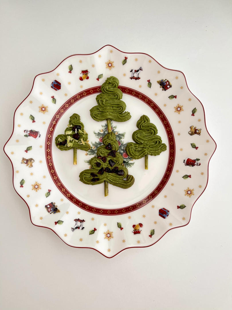 无需打发❗️超简单的圣诞树曲奇