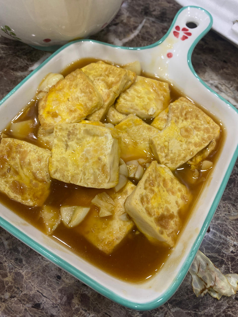 香煎嫩豆腐