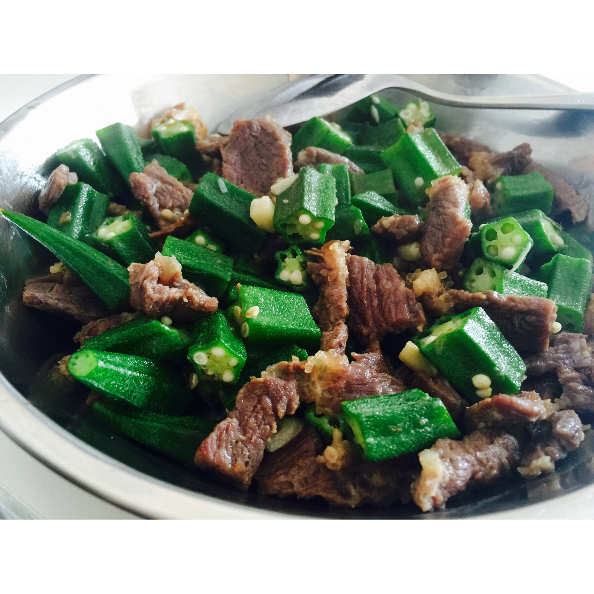 秋葵炒牛肉