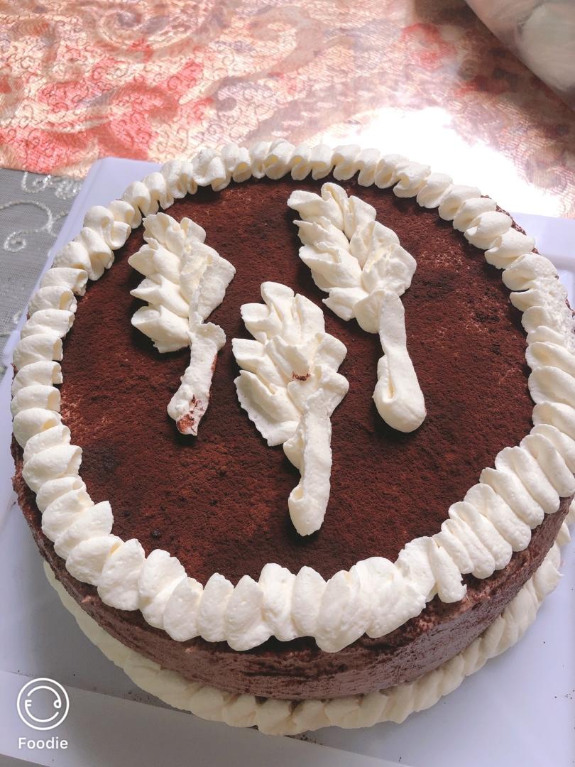 【无需奶油奶酪】8寸巧克力抹茶慕斯蛋糕