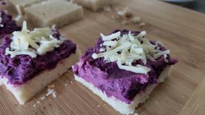 紫薯奶酪西多士的做法 步骤2
