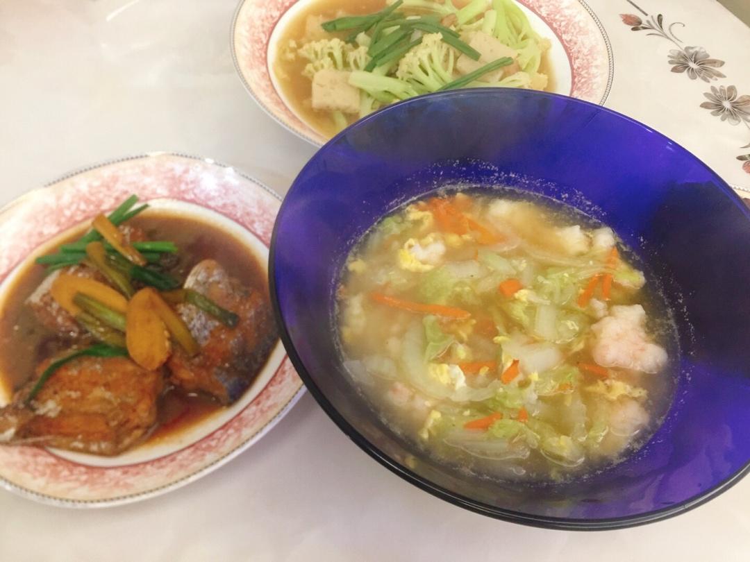 虾滑大白菜汤