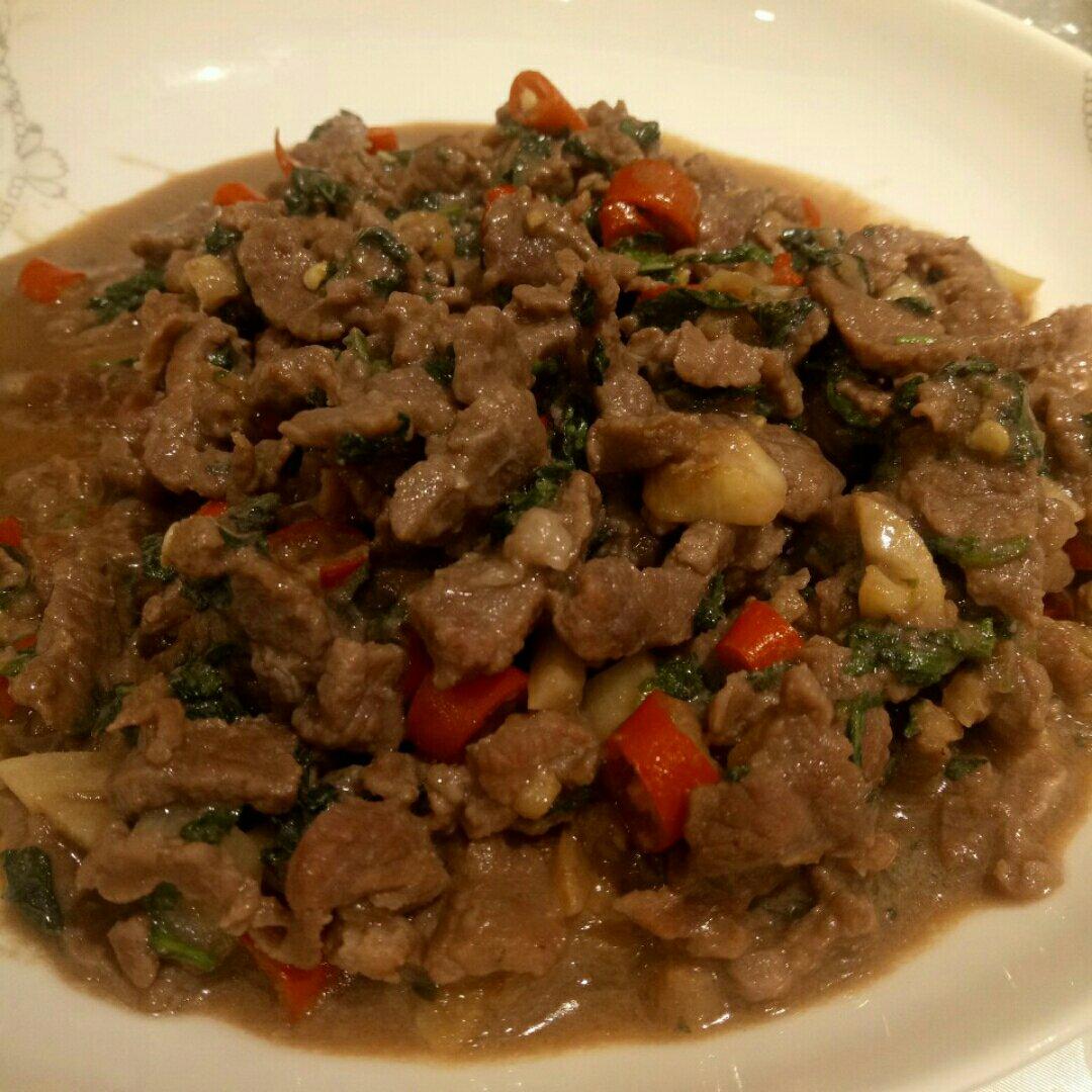 薄荷小炒牛肉