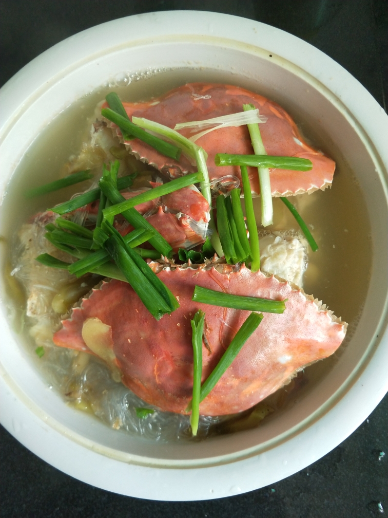 榨菜粉丝梭子蟹汤的做法