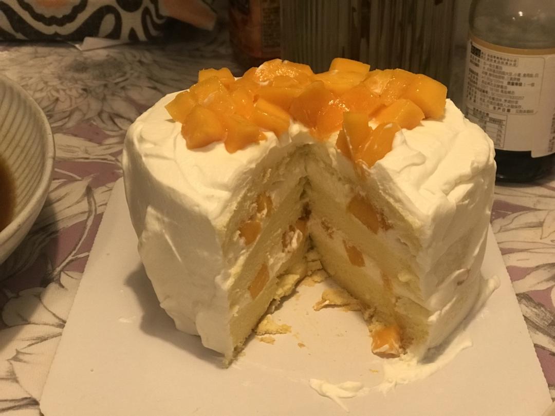 芒果奶油蛋糕
