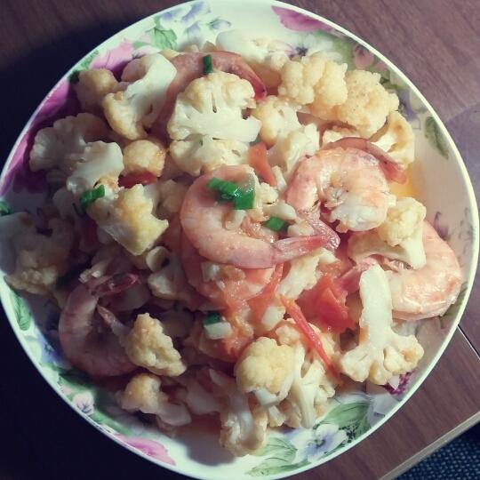 西红柿鸡蛋炒花菜