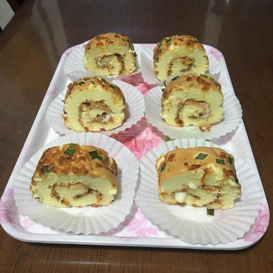 香葱肉松蛋糕卷