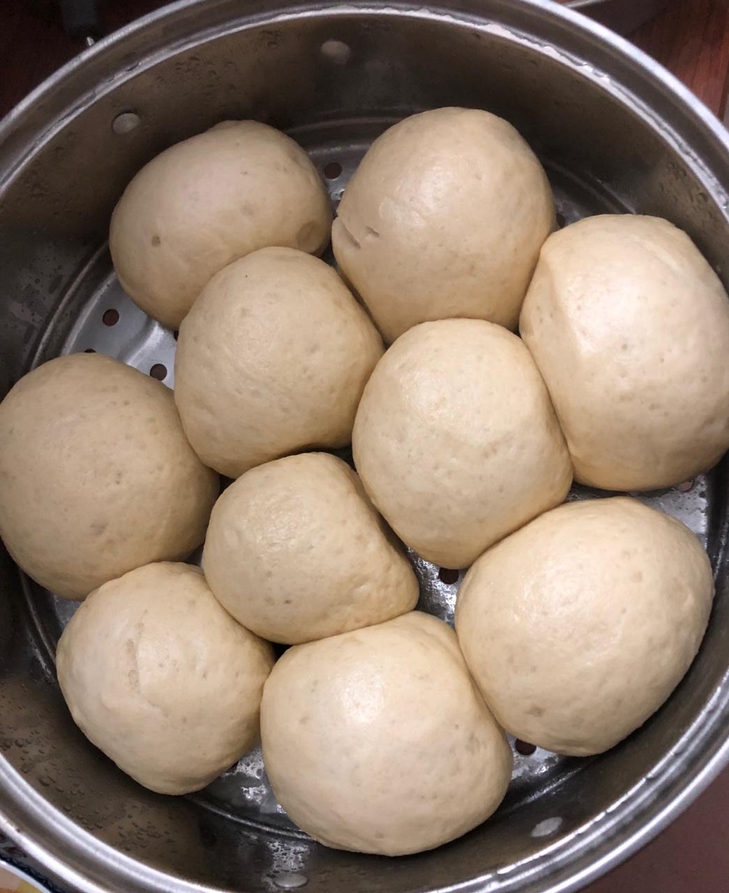 纯手工奶香馒头【无泡打粉，无添加】