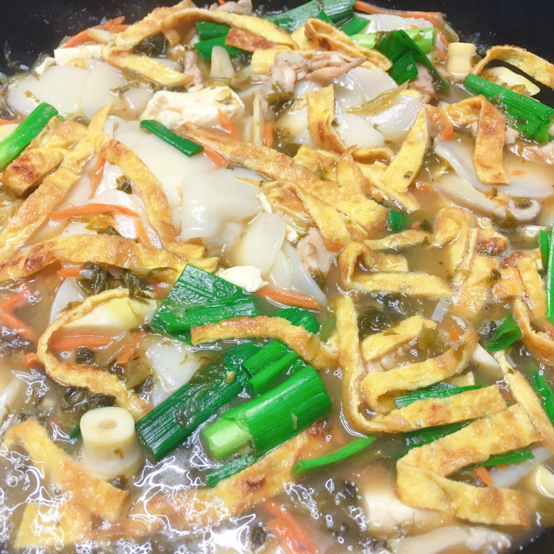 嵊州美食～豆腐炒年糕