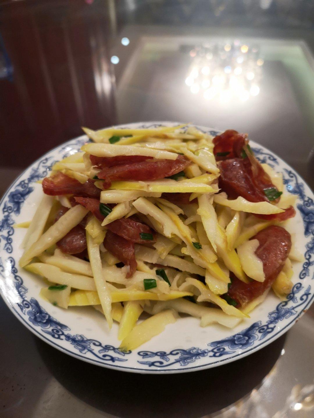 春笋炒腊肠