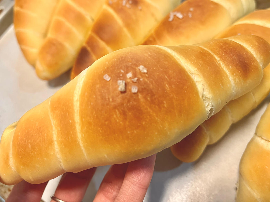 日式海盐可颂（咸可颂）-无需开酥，零失误的网红面包