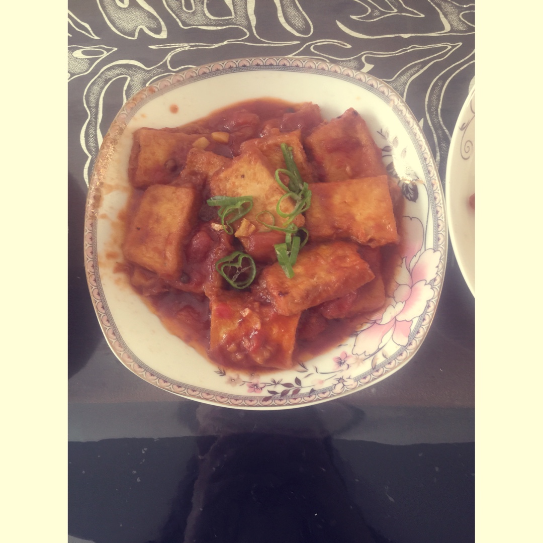 西红柿烧豆腐
