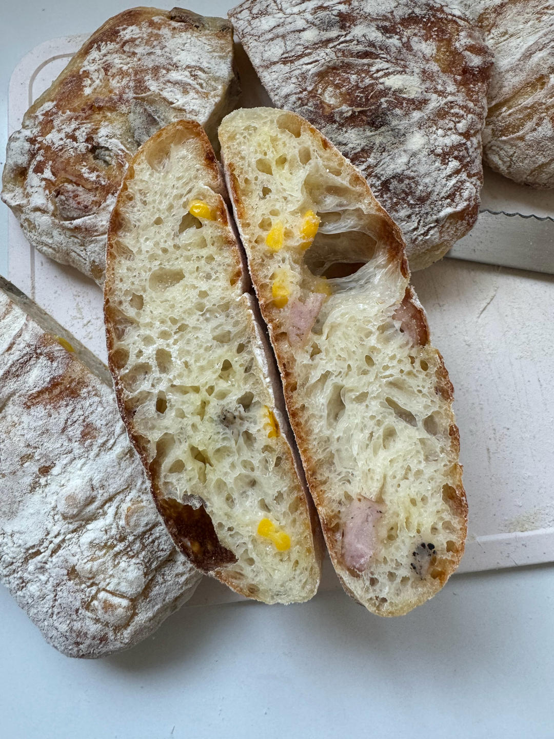 【ciabatta】家庭版恰巴塔，软乎乎的拖鞋面包