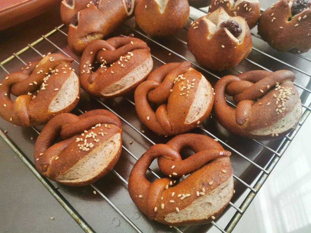 德式碱水面包｜经典碱水结｜普雷结｜0糖低卡｜免发酵｜免手套膜