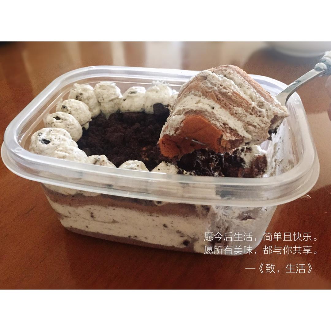 好吃到流泪的奥利奥咸奶油盒子蛋糕