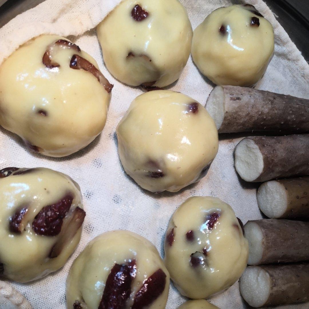 大黄米面粘豆包