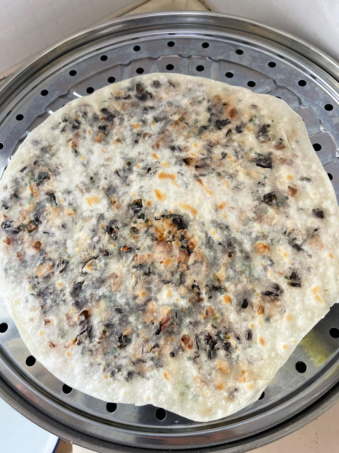 瑞安梅干菜薄麦饼（软肉饼）—简简单单配豆浆的早餐