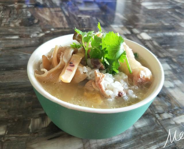 元气满满的鱿鱼瑶柱沙虫干鸡粥的做法