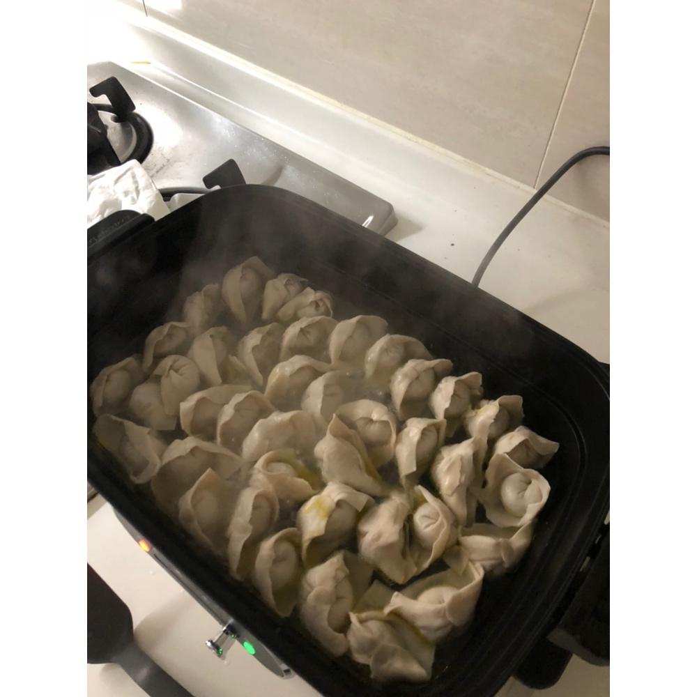 摩飞多功能锅菜谱系列之煎饺抱蛋