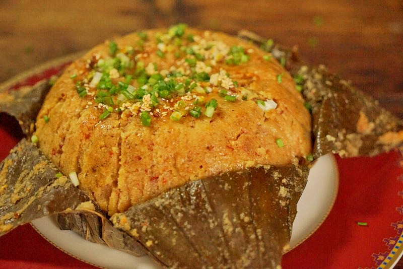 #快手烹鲜，慢享团圆#川香荷叶粉蒸肉的做法