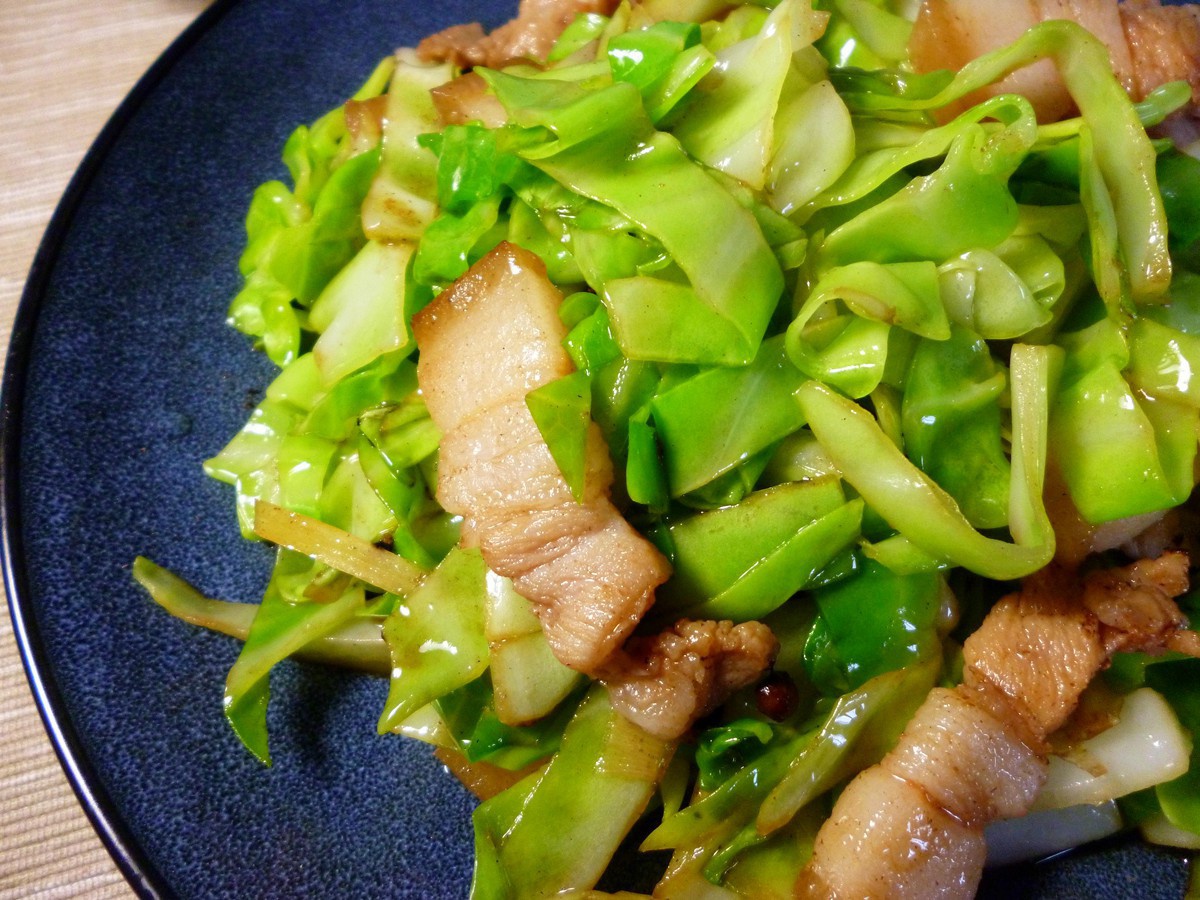肉炒圆白菜