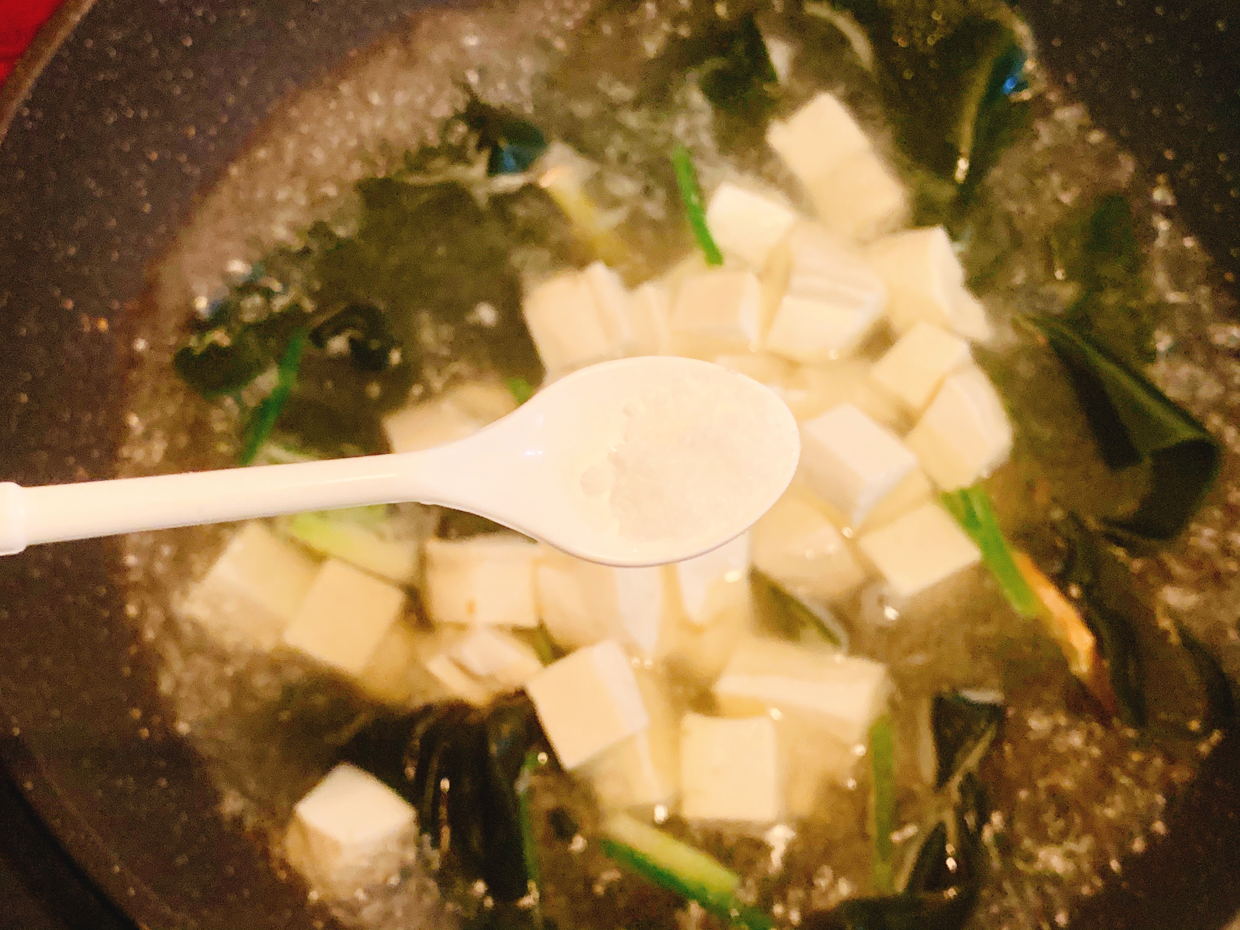 🔥超级好喝的虾仁海带豆腐汤～低脂美味还营养的做法 步骤8