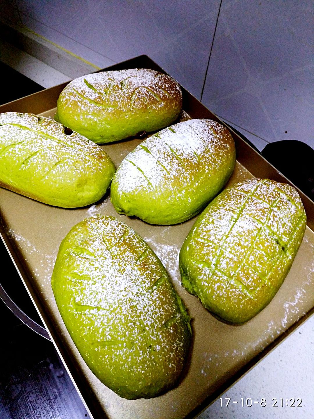 全麦抹茶柠檬欧包