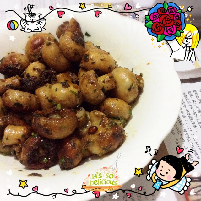 【曼食慢语】 蒜香蘑菇