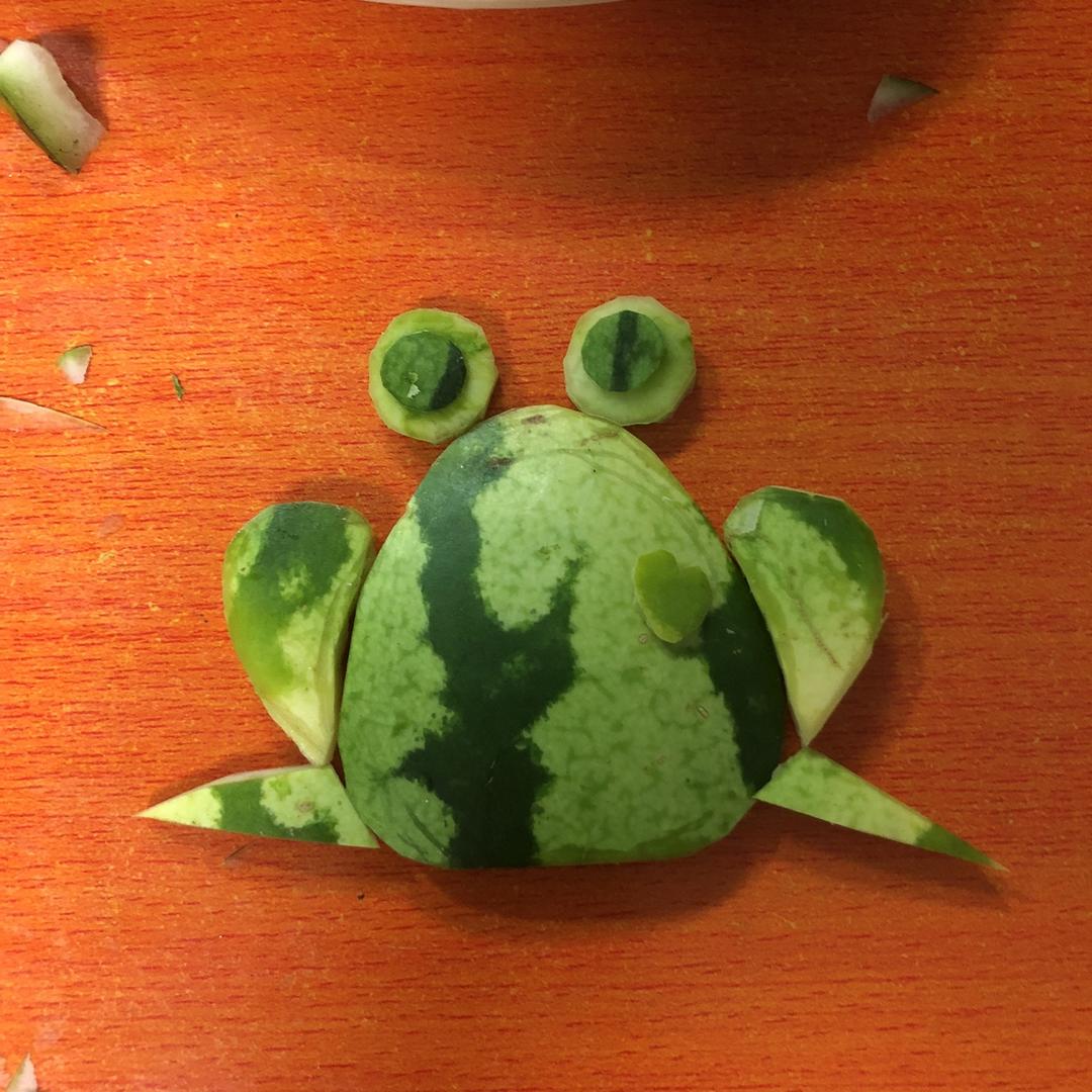 孙媛葛做的西瓜皮青蛙王子