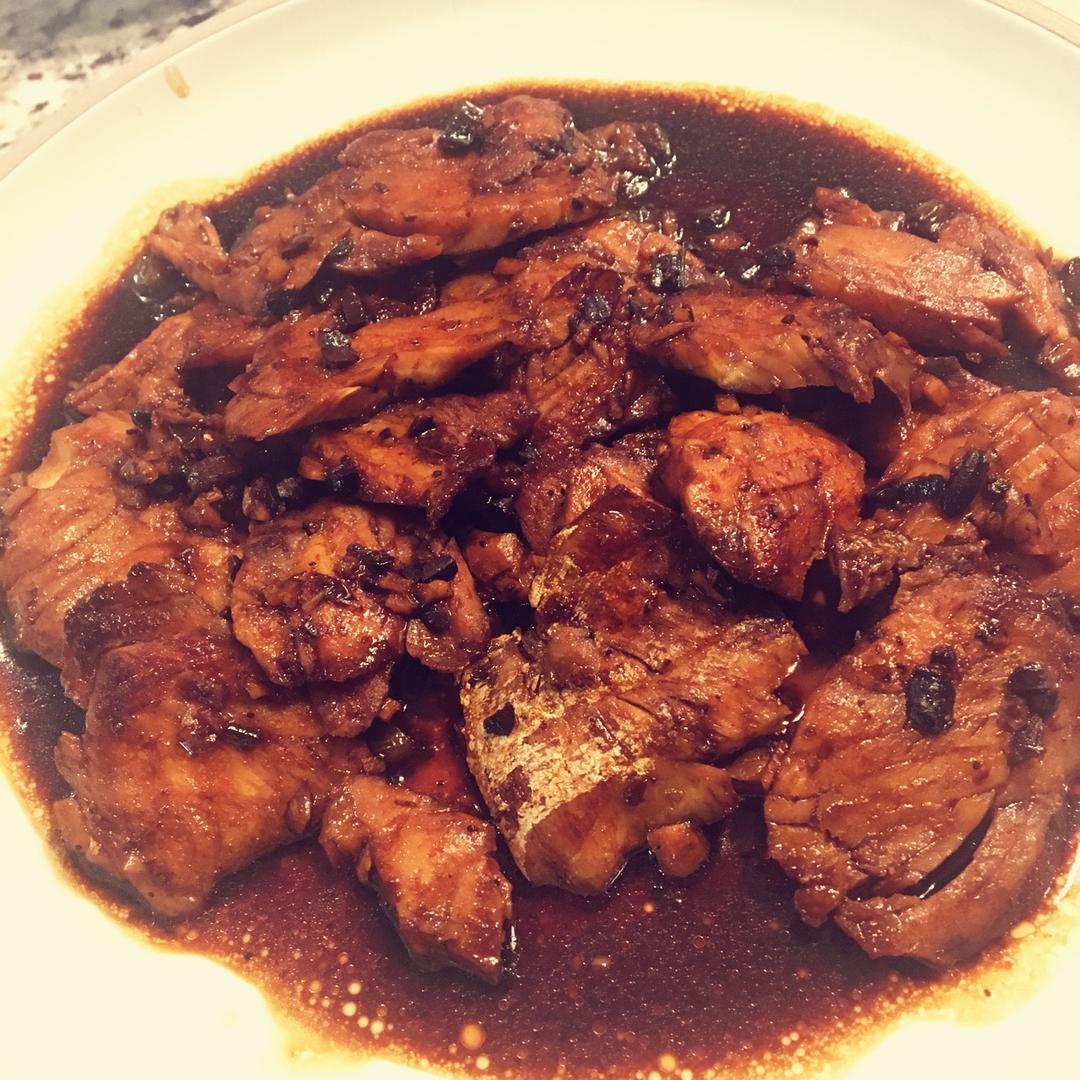 豆豉红烧鱼