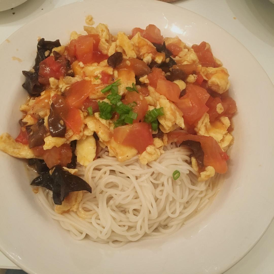 西红柿鸡蛋打卤面