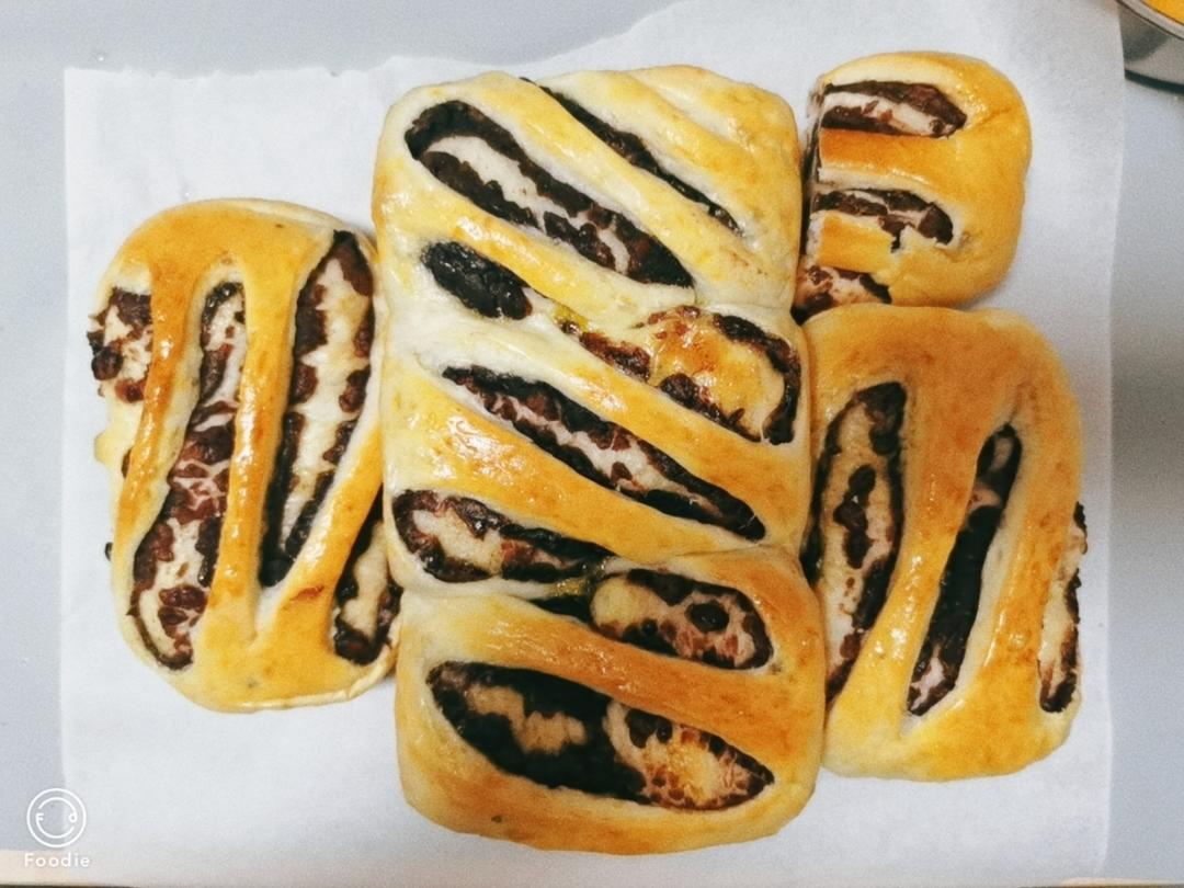 牛奶紅豆小吐司