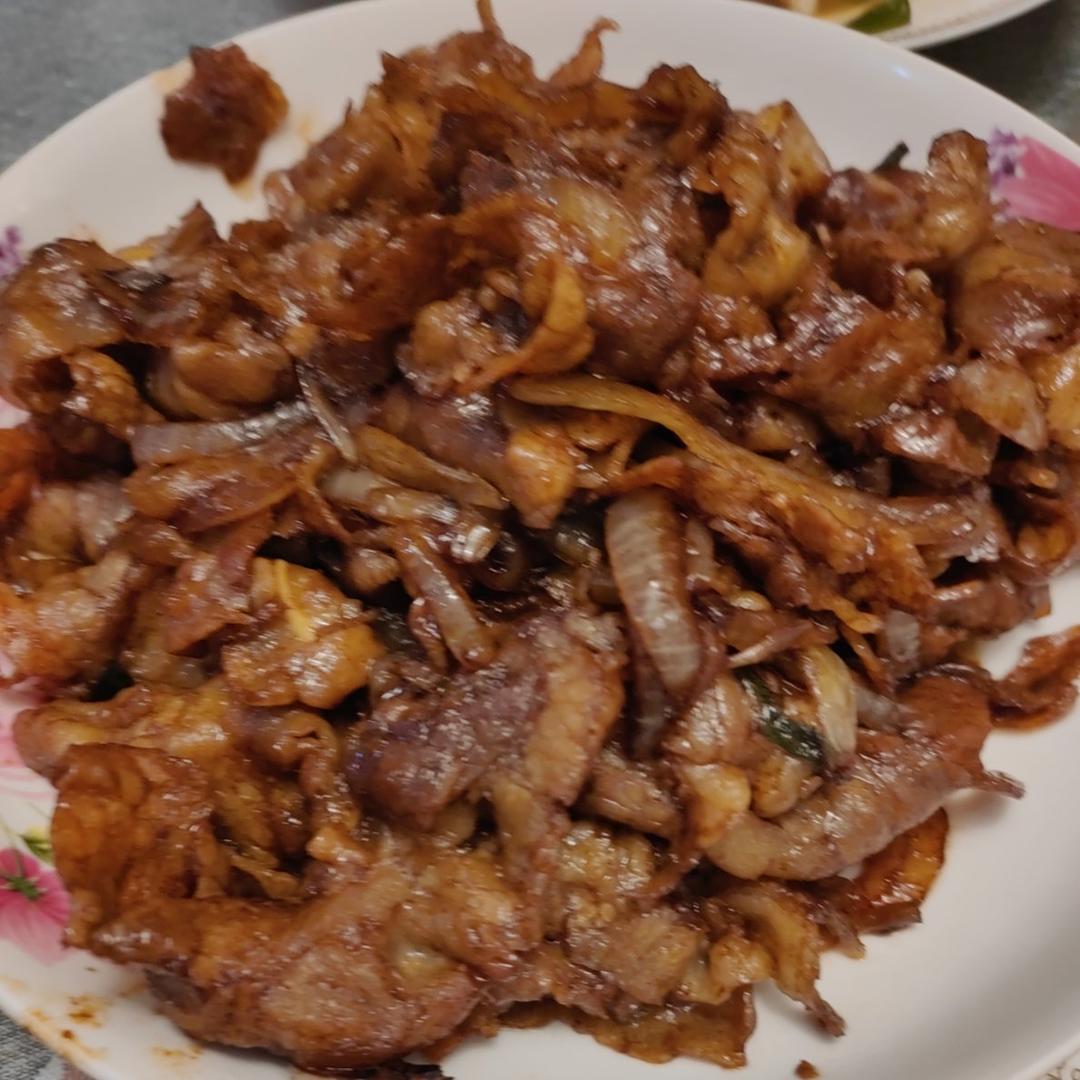 孜然葱爆肥牛 超级下饭菜（少油版 ）